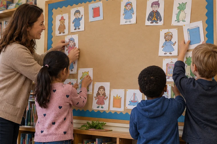Build Our Character Reading Wall