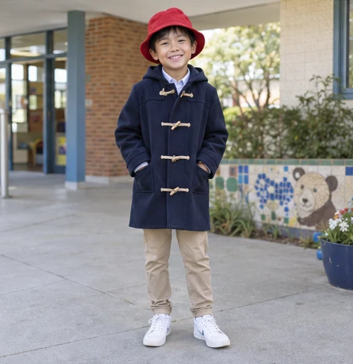 Paddington Coat & Red Hat