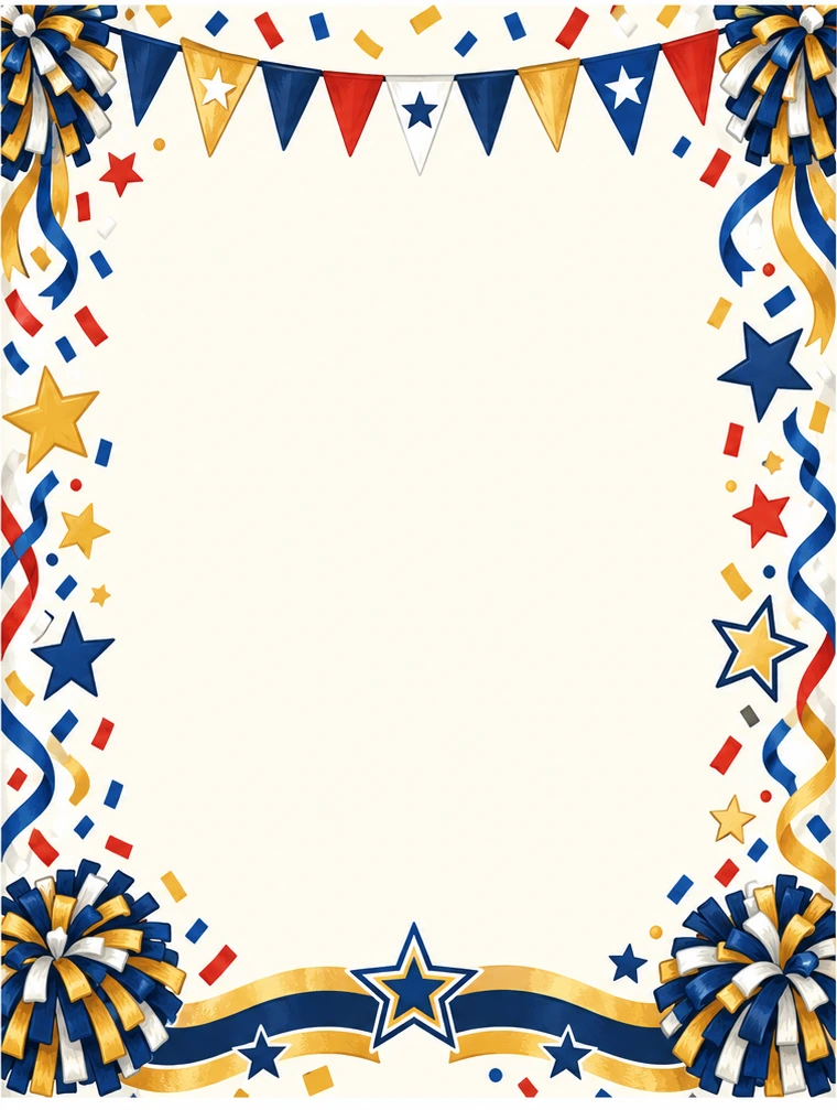 Customizable School Colors Day flyer background