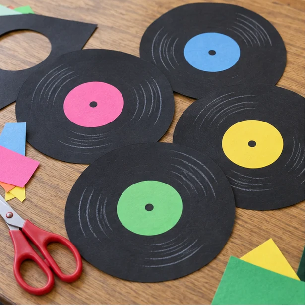 Paper Record Badge