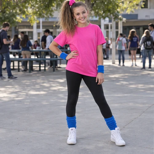 80s Neon T-Shirt Outfit
