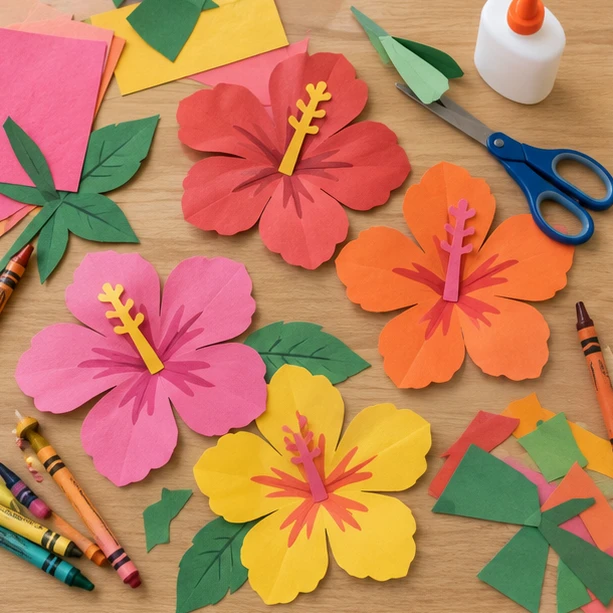 Paper Flower Outfit Badge