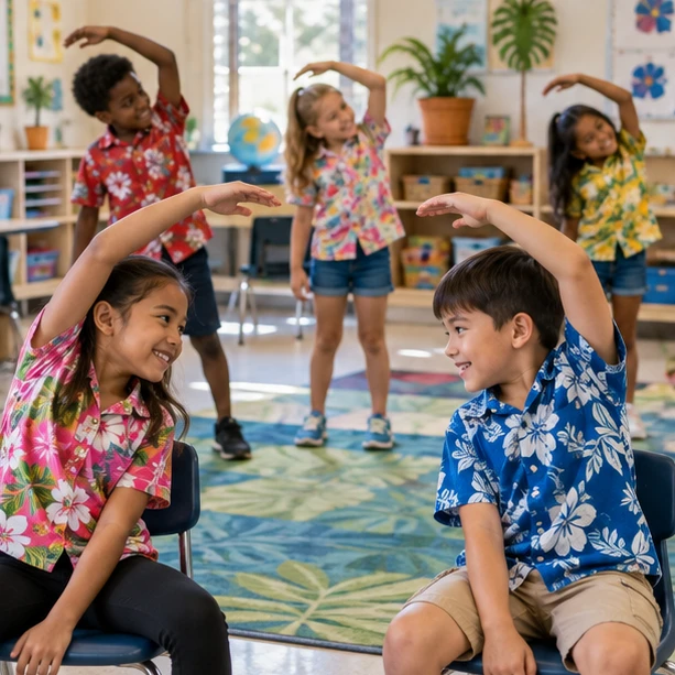Hawaiian Day classroom activity
