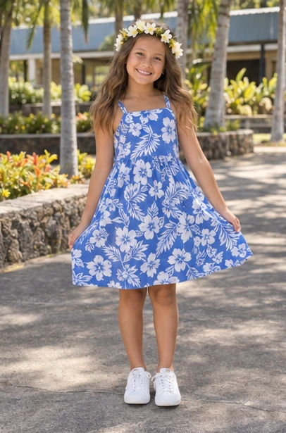 Blue Floral Dress Outfit