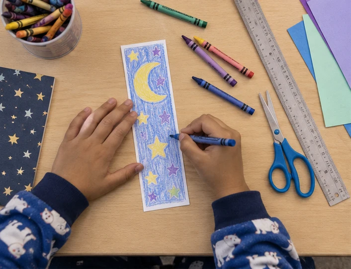 Star & Moon Reading Bookmark