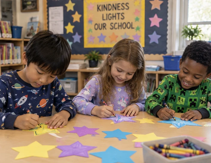Paper Star Name Badge