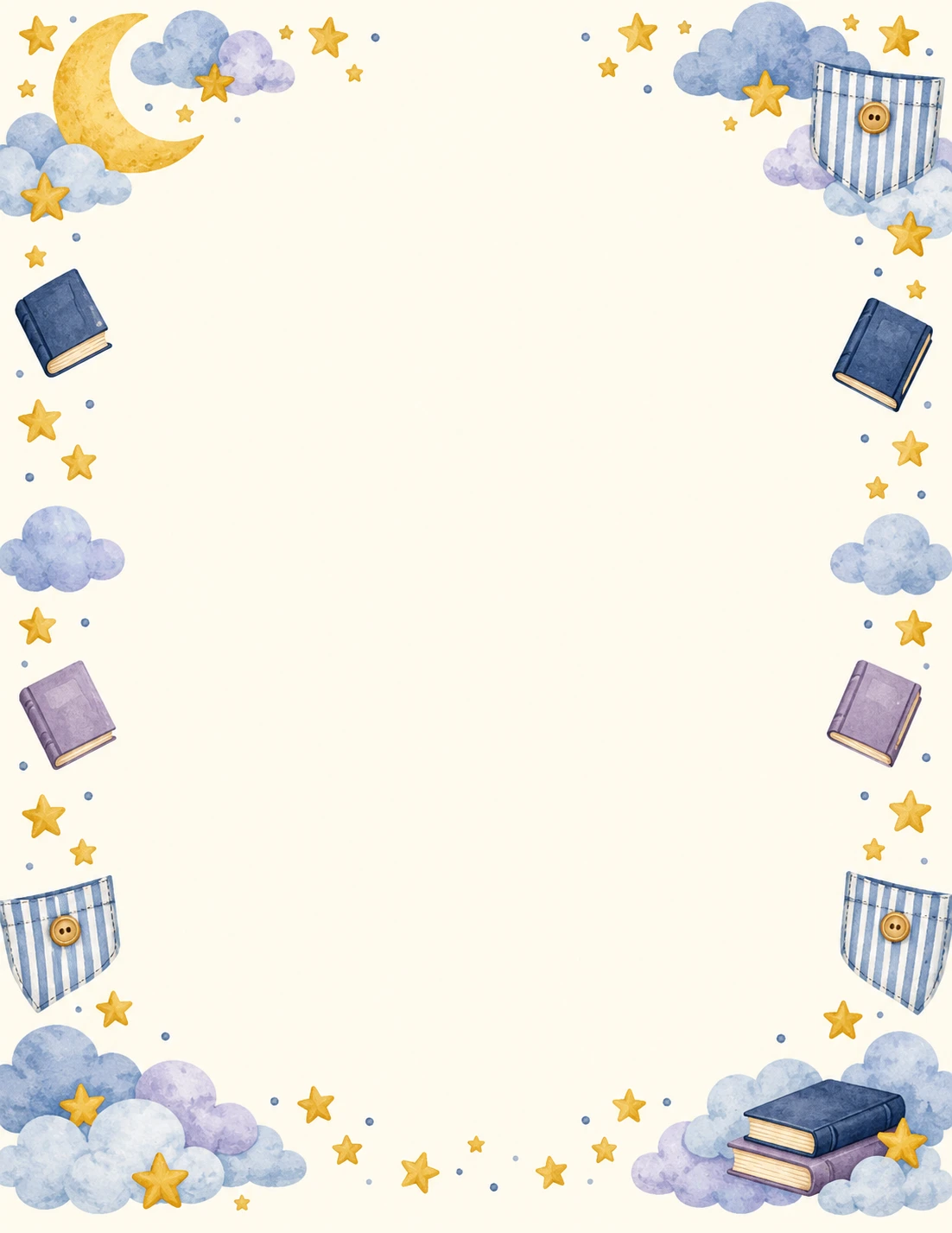 Customizable Pajama Day flyer background