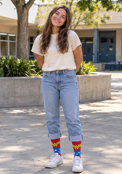 Marvel Socks & Jeans Outfit