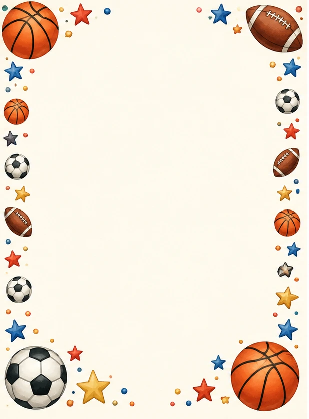 Customizable Sports Day flyer background