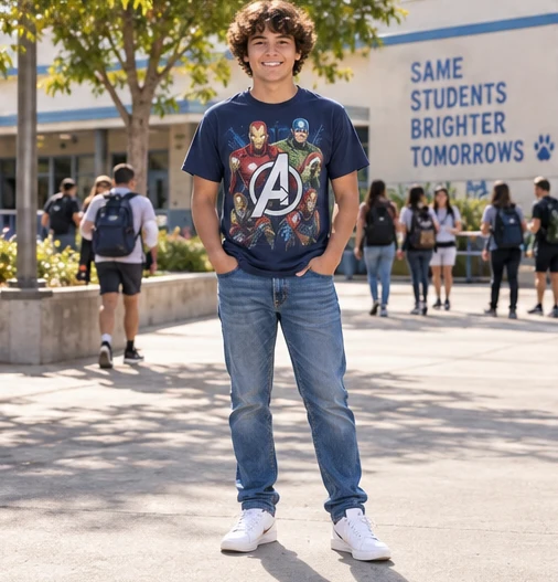 Avengers T-Shirt Outfit for Teens